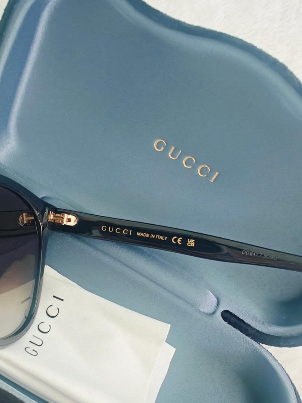 NIB Gucci Classic Black Sunglasses - Picture 9 of 11